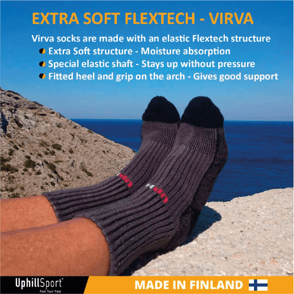 VIRVA - גרבי טיולים טבעוניות ומרופדות מ-83% במבוק! - דגם #E8387 – תמונה 7