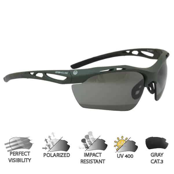 משפקי שמש "קטיק 4" - משקפי שמש בליסטיים/פולרייזד עם עדשות כהות (דרגה 4) מבית וואן האוס - אפשר לקנות את העדשות בנפרד – תמונה 3